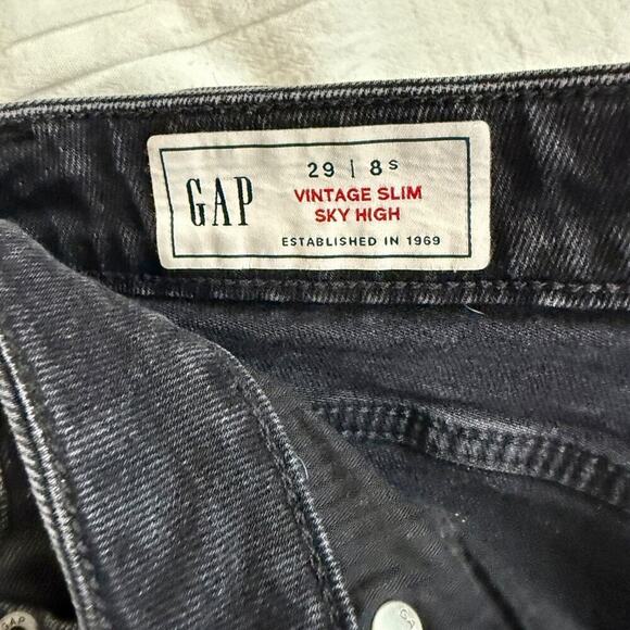 Jeans Bundle Size 8, 29 - Light Wash Jeans, Black Jeans, Dark Wash Shorts GAP - Picture 2 of 10